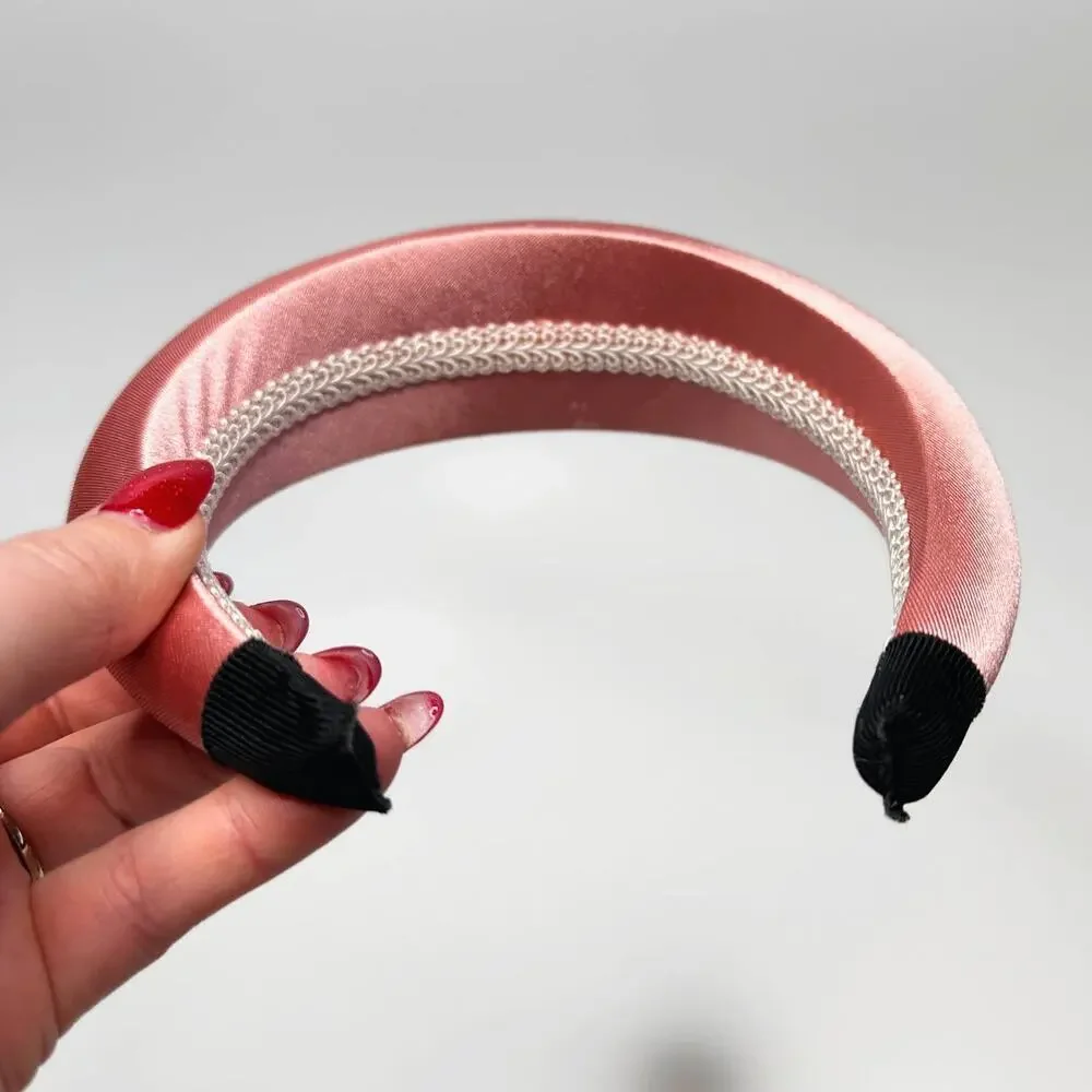 Satin Pink Padded Y2K Barbiecore Princess Headband